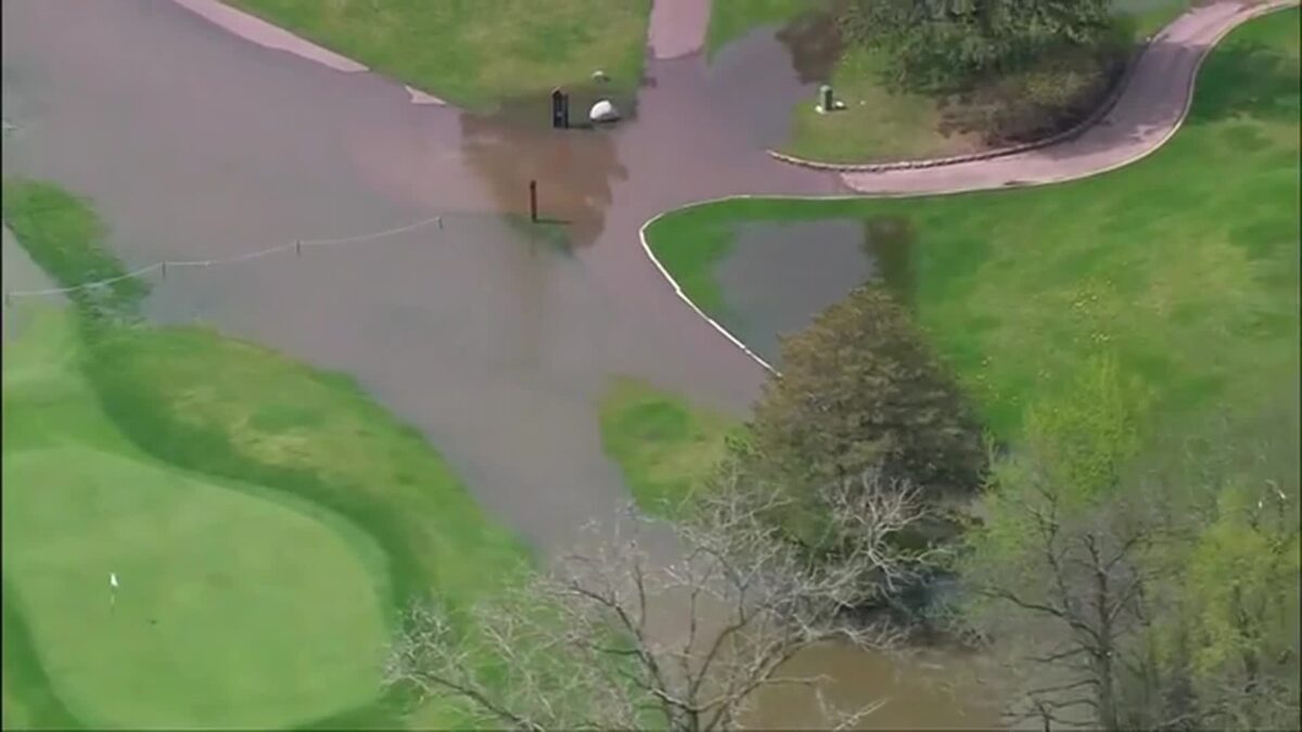 The Des Plaines River has seen near-record flooding in northwest suburban Des Plaines.