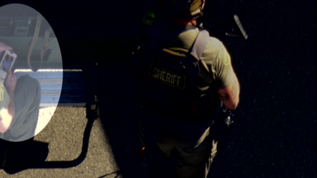 The Riverside County Sheriff's Office said it is launching an investigation into the deputy's actions.