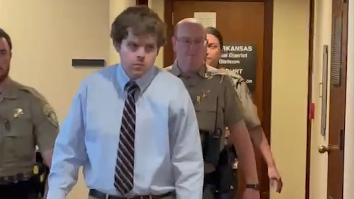 Andrew James McGann is charged with two counts of capital murder in the deaths of Clinton and Cristen Brink.