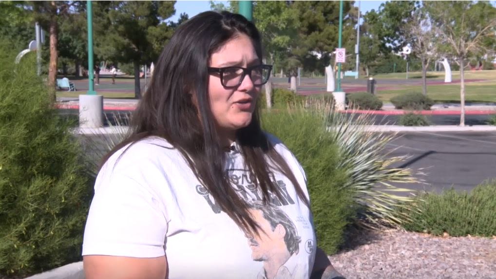 A woman says a simple honk of the horn escalated into a dangerous road rage incident involving a gun in North Las Vegas