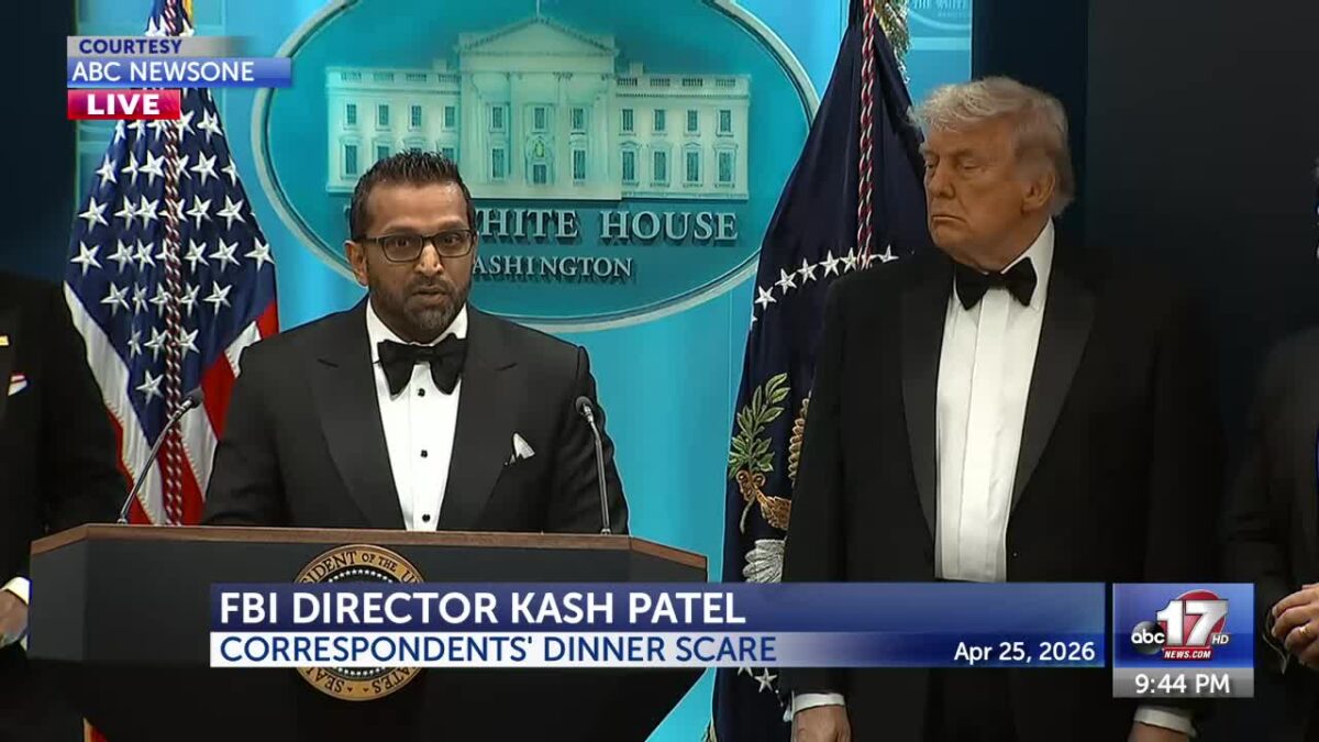 President Trump speaks after shots fired at White House Correspondents’ Dinner