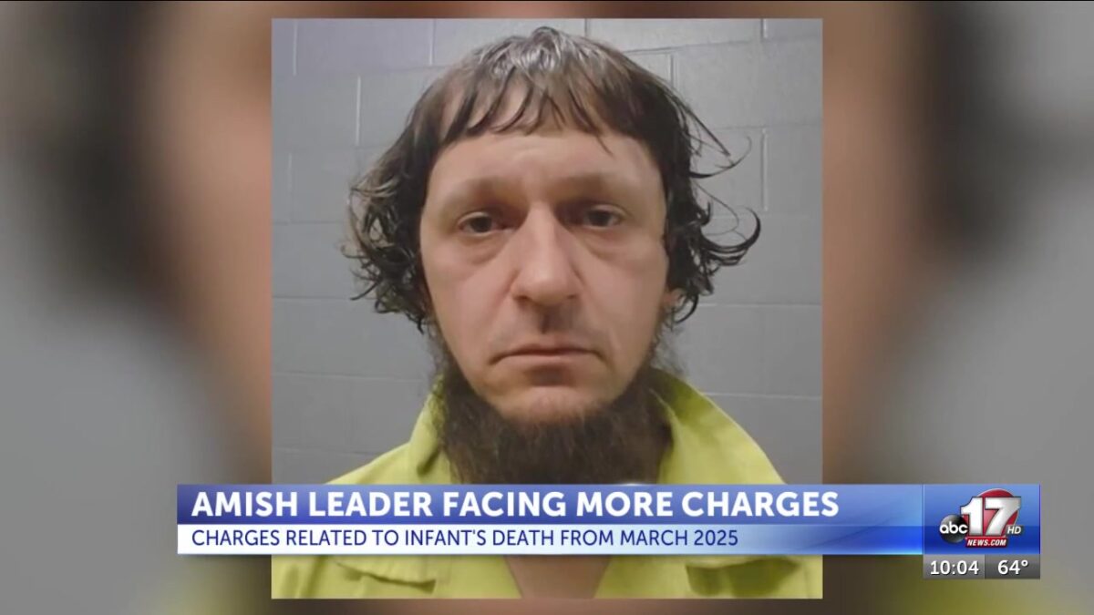 ‘Cult-like’ Amish leader now charged with manslaughter in baby’s death