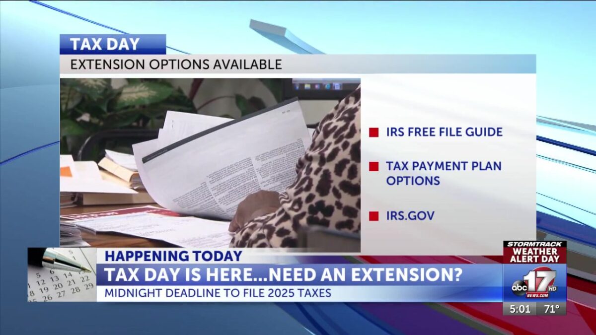 Midnight deadline nears: File or request extension for 2025 taxes