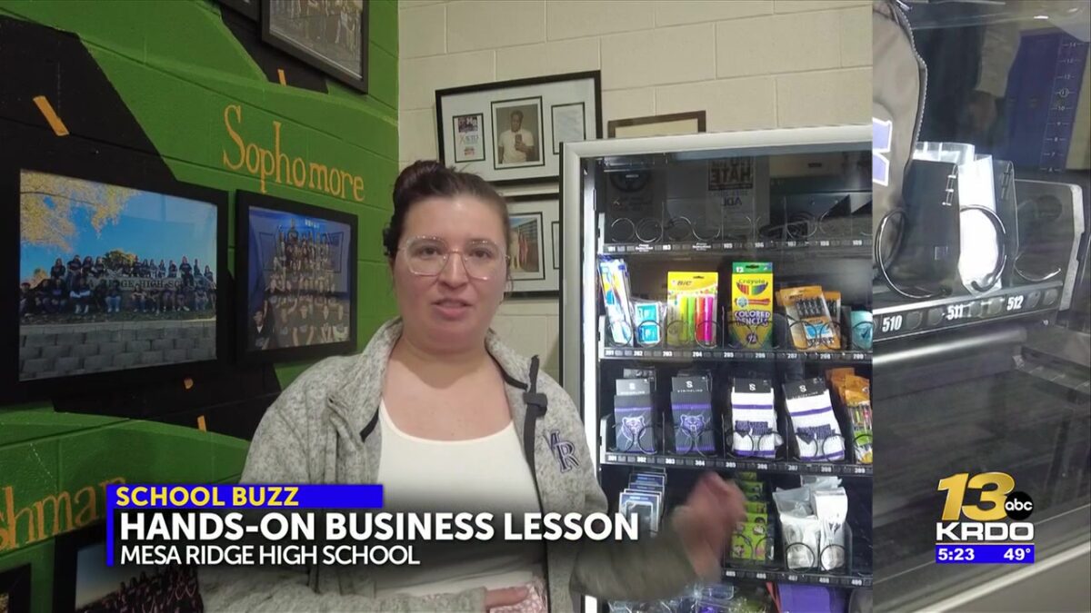 The School Buzz: Mesa Ridge HS touts money-making vending machine full of school spirit