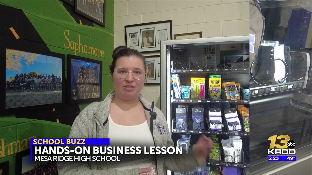 The School Buzz: Mesa Ridge HS touts money-making vending machine full of school spirit