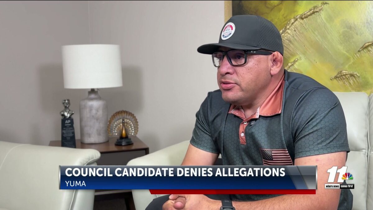 Yuma City Council candidate accused of misconduct during time as police lieutenant