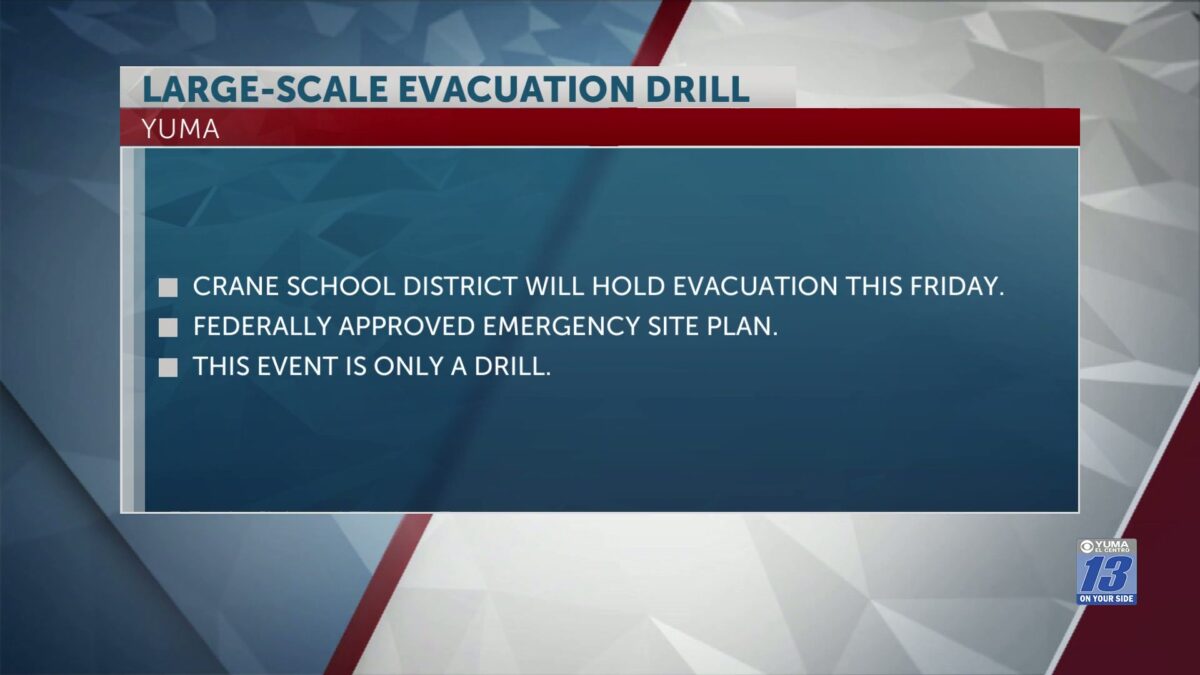 Pueblo Elementary School to conduct large-scale evacuation