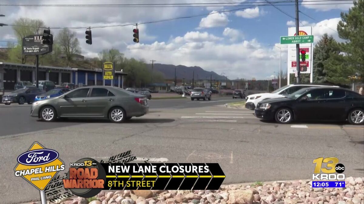 Water main replacement phase of 8th Street project in Colorado Springs started Monday