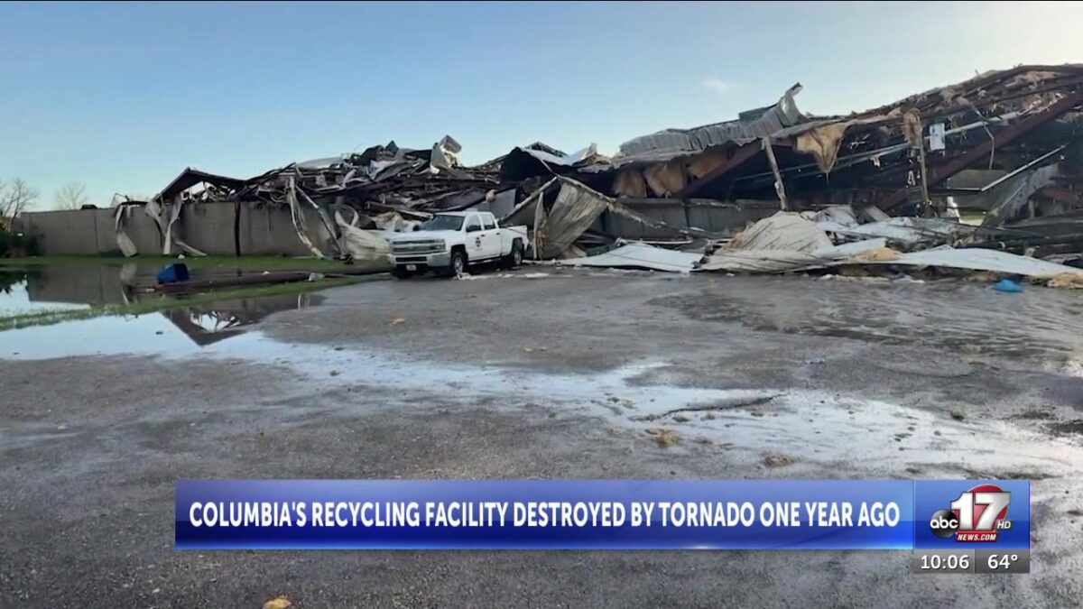City of Columbia officials detail adapting to ongoing challenges one year after tornado destroys recycling facility