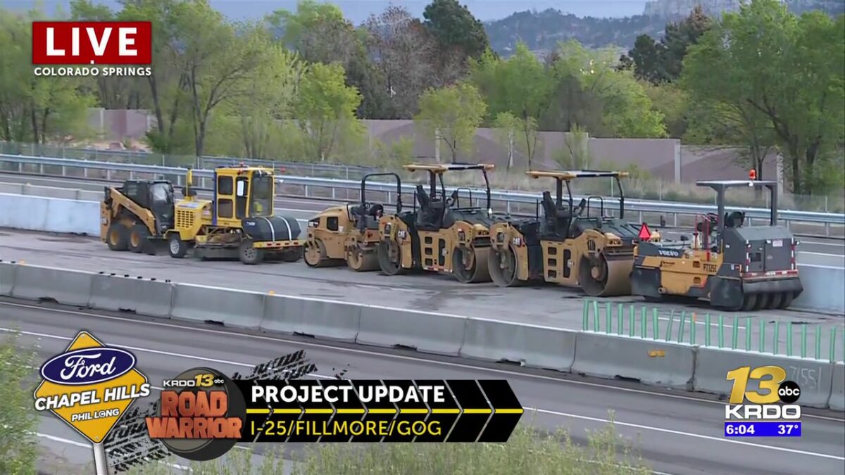 I-25 project north of downtown Colorado Springs now focuses on acceleration/deceleration lanes