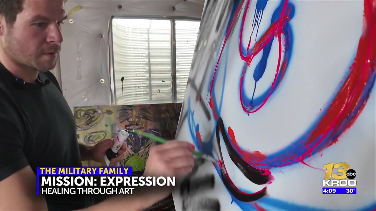 THE MILITARY FAMILY: Art expression