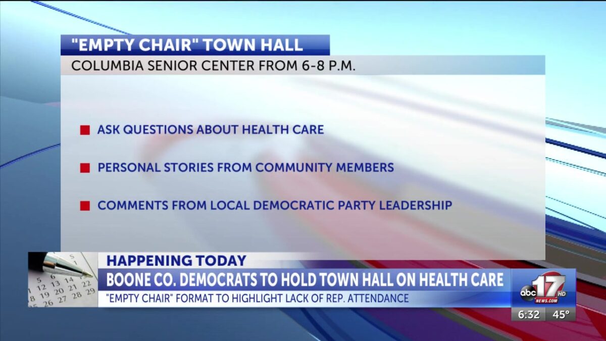 Boone County Democrats to hold ‘Empty Chair’ town hall