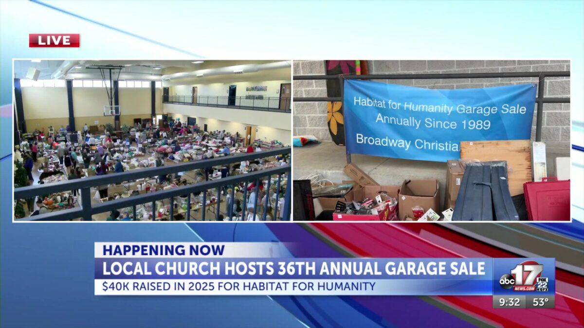 Local church to host 36th annual garage sale for Show-Me Central Habitat for Humanity