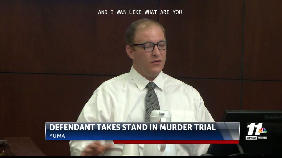 Yuma man accused of murder takes the stand