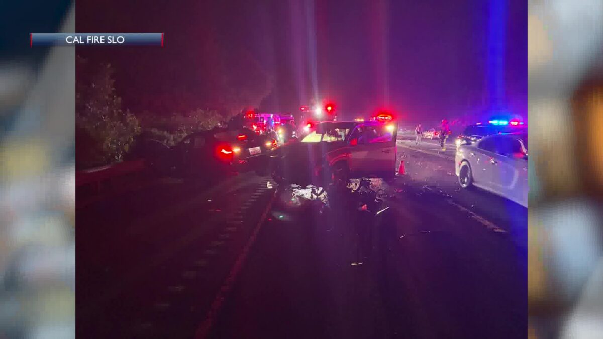 Multi-car crash kills one in SLO County Saturday night