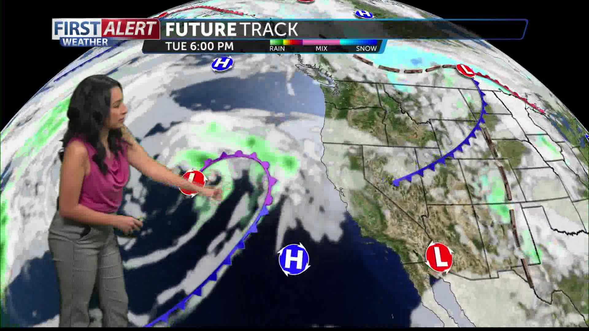 Bright and warm Monday