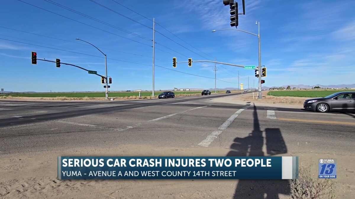 Three vehicles crash on East Airport Loop in Yuma