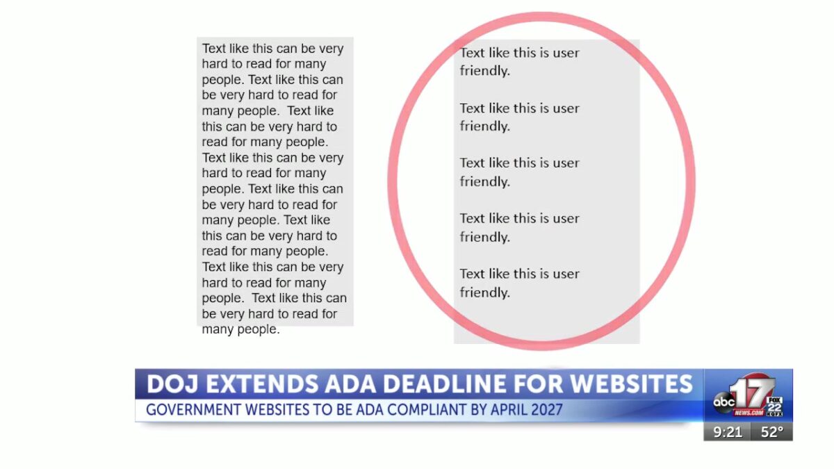 ADA government website compliance deadline to be pushed back one year