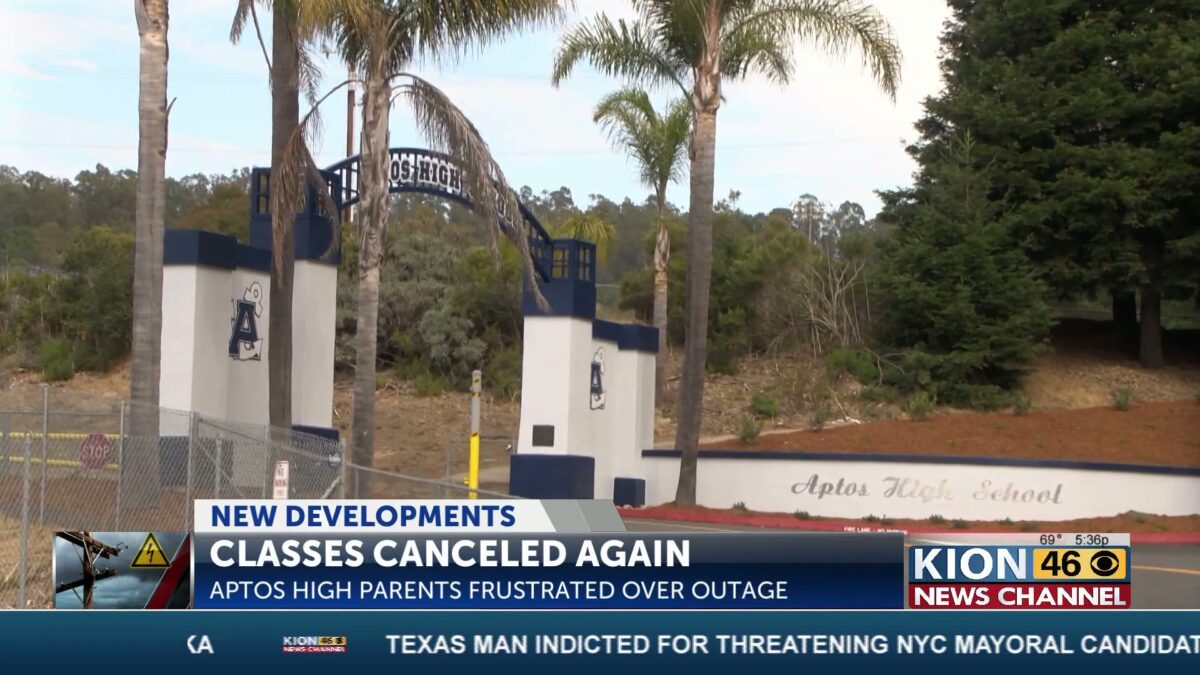 Aptos High cancels classes due to power outage at the school