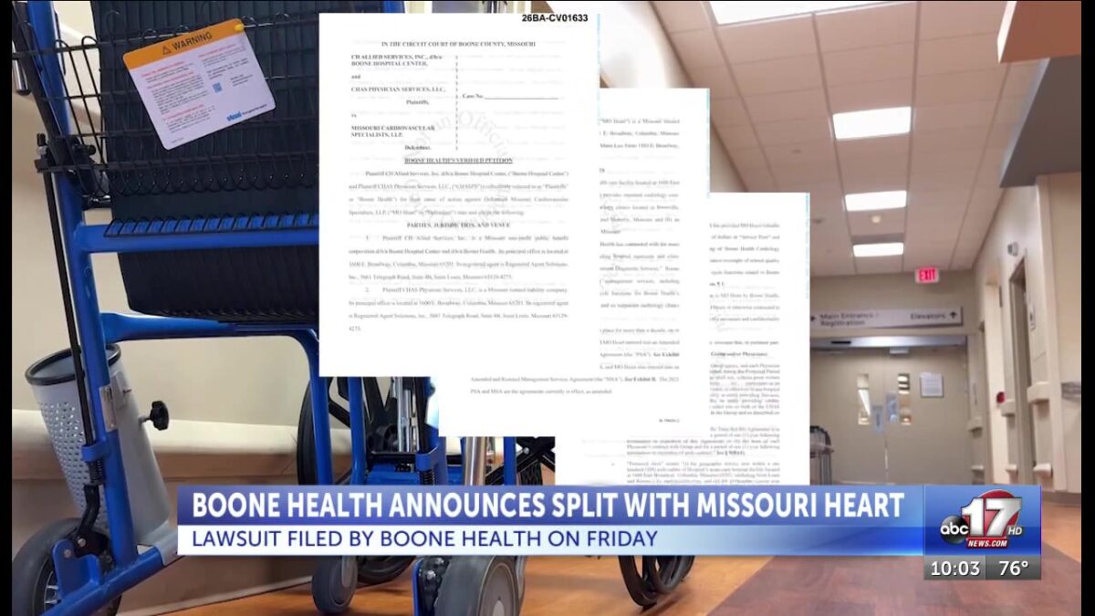 Boone Health announces split with Missouri Heart Center after filing lawsuit on Friday