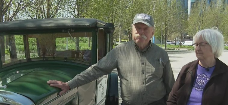 Ed and Jackie Fogle are recreating a trip they made a quarter-century ago in a century-old car.