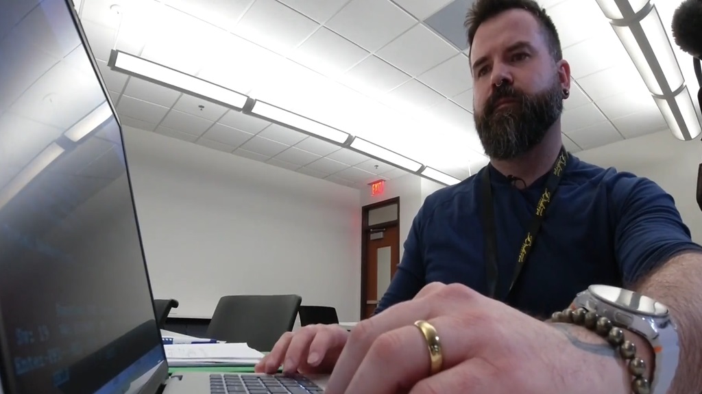 To watch Zach Wegner work is like taking a trip back in time.