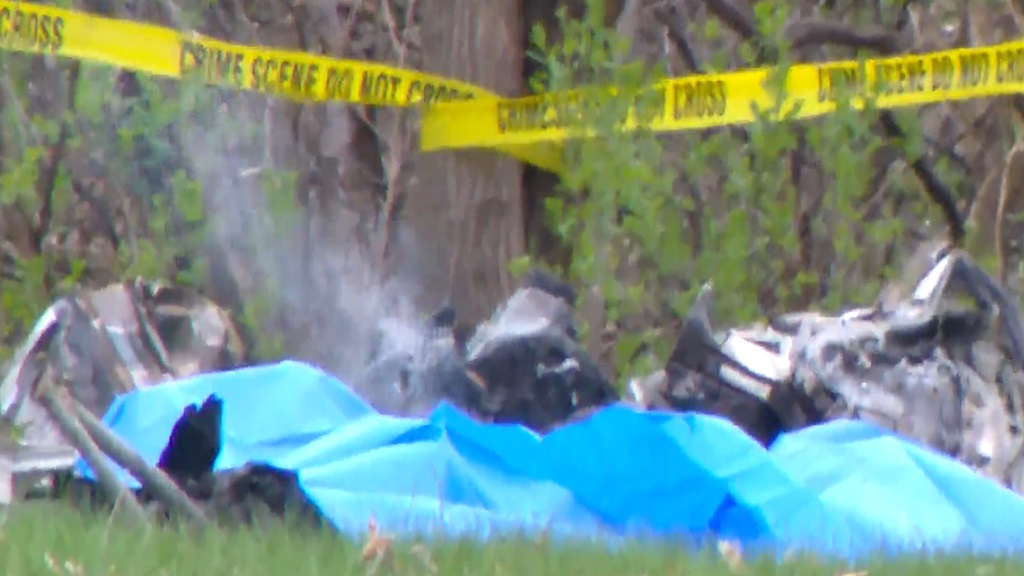 Two people were inside the aircraft at the time of the crash