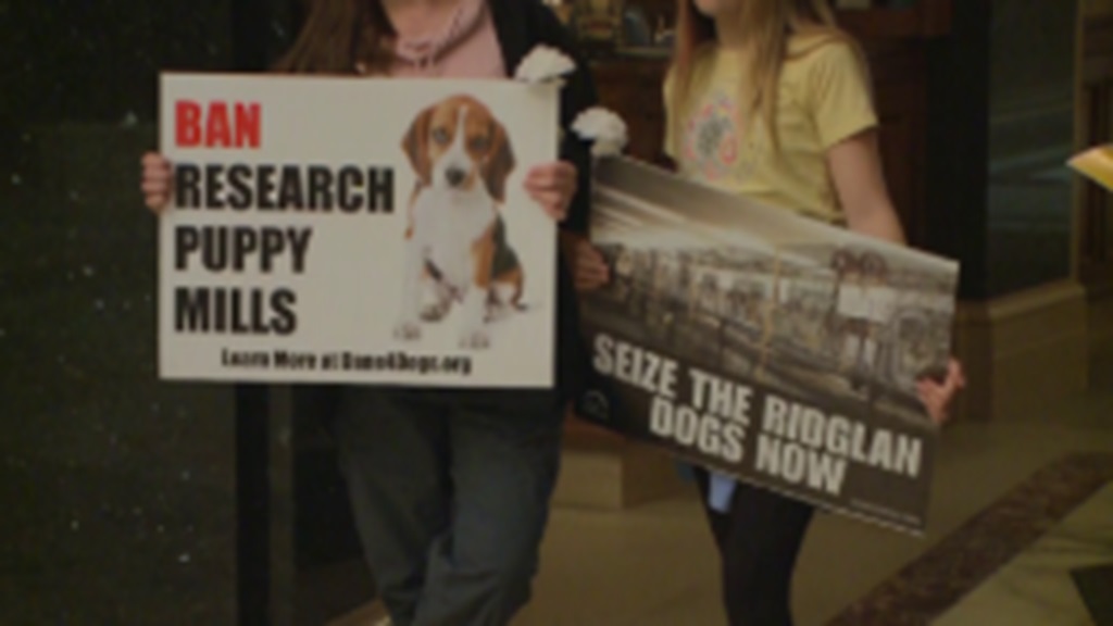 Protesters urged Governor Tony Evers to help them free around 2