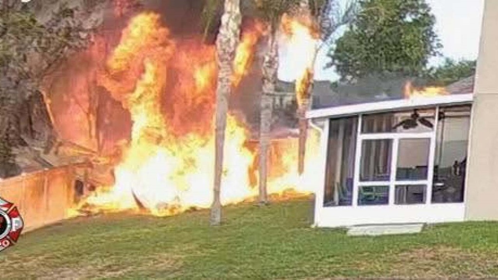 Flight records show the plane was in the air for less than a minute before it crashed.