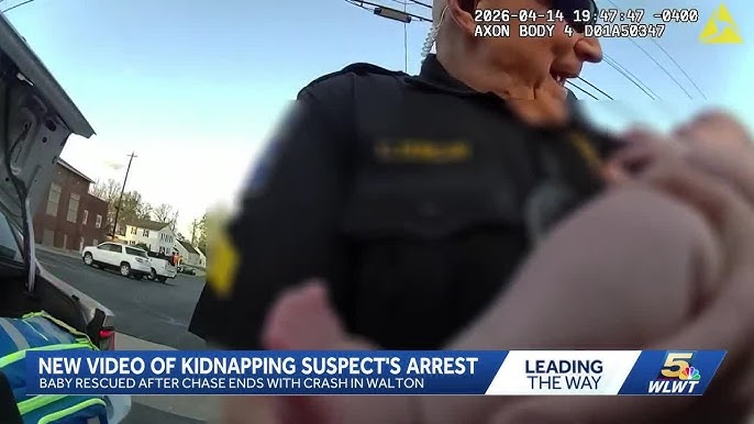 The baby in the backseat of the car was unharmed