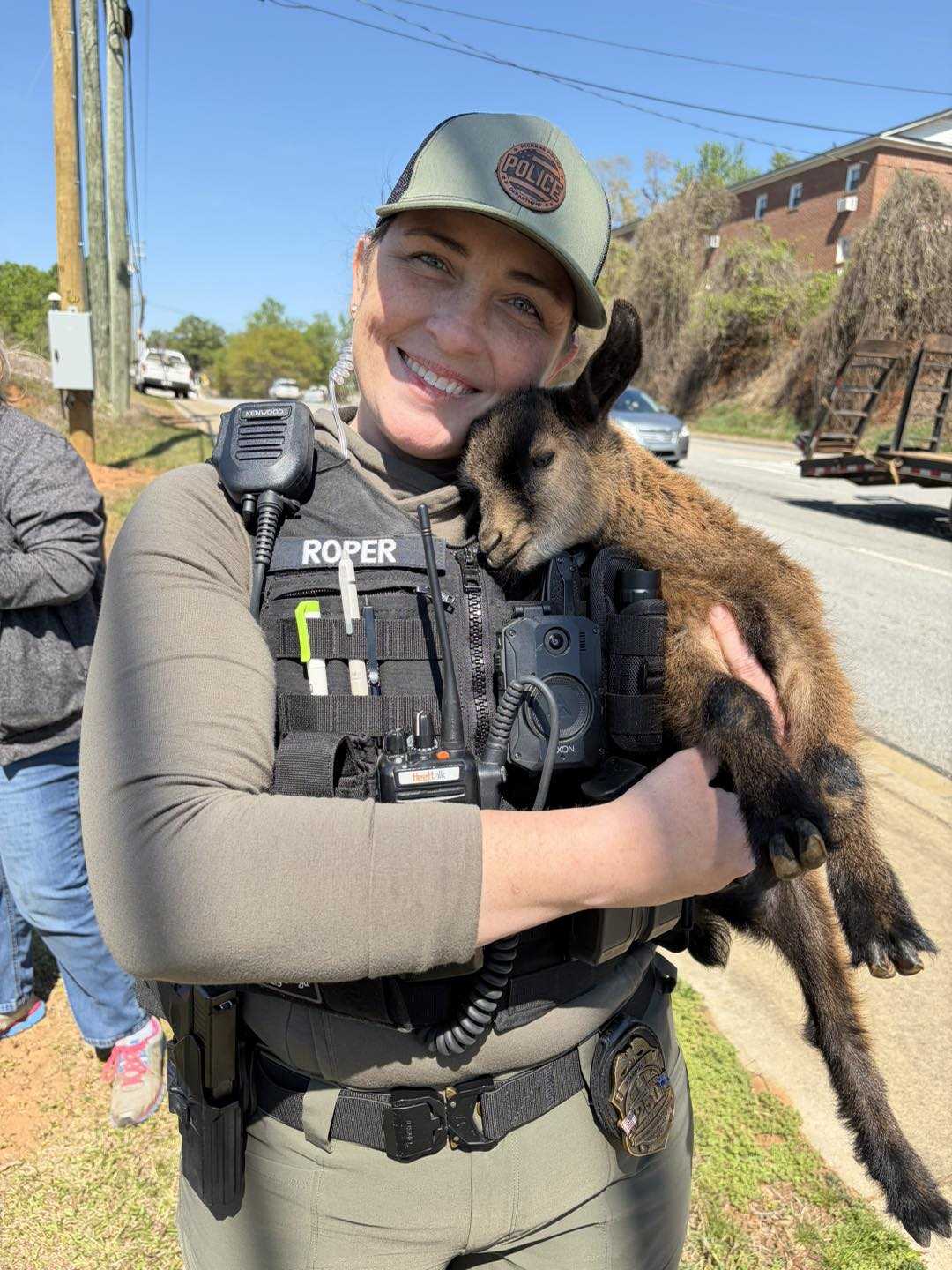 Officers responded to Pumpkintown Highway in regard to reports of run away goats near The Market at the Mill.