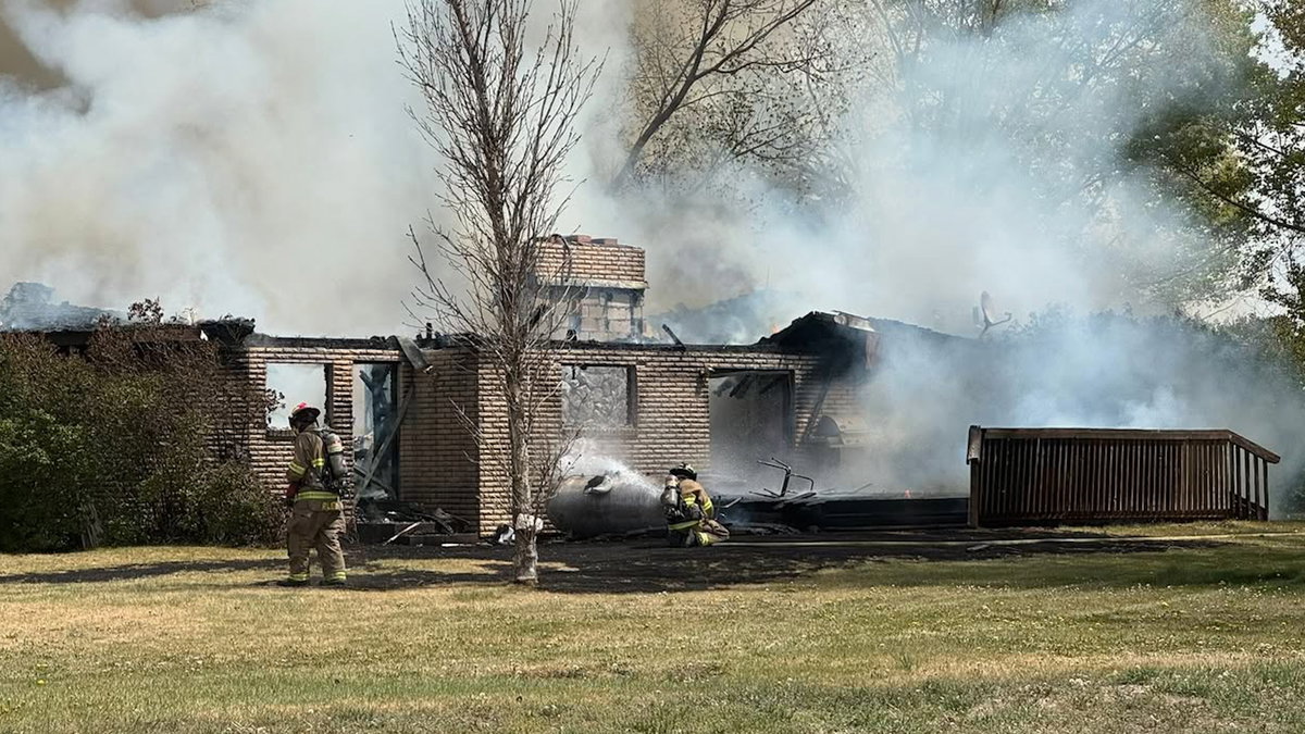 Fire crews battling structure fire in Madison County