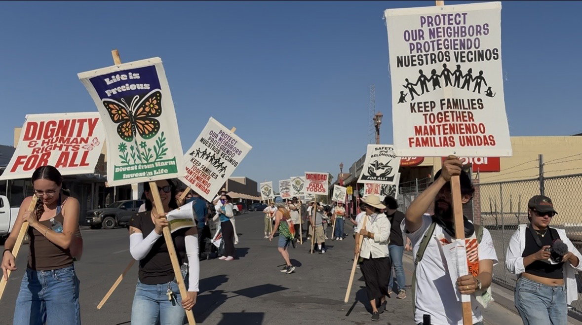 Activists convene in Calexico for border detention protest