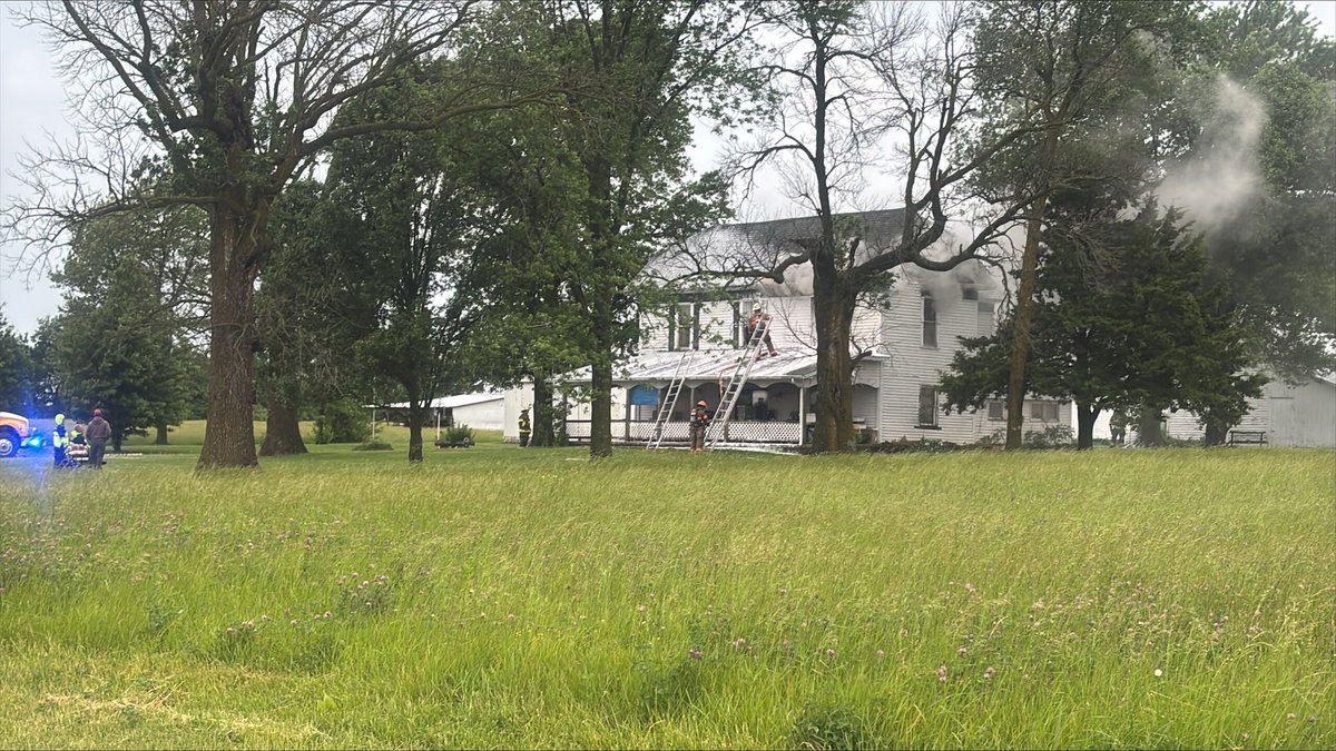 Centralia home catches fire