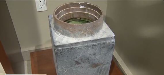 A Long Beach pizza joint is raffling off an old safe the owners found during a renovation project.