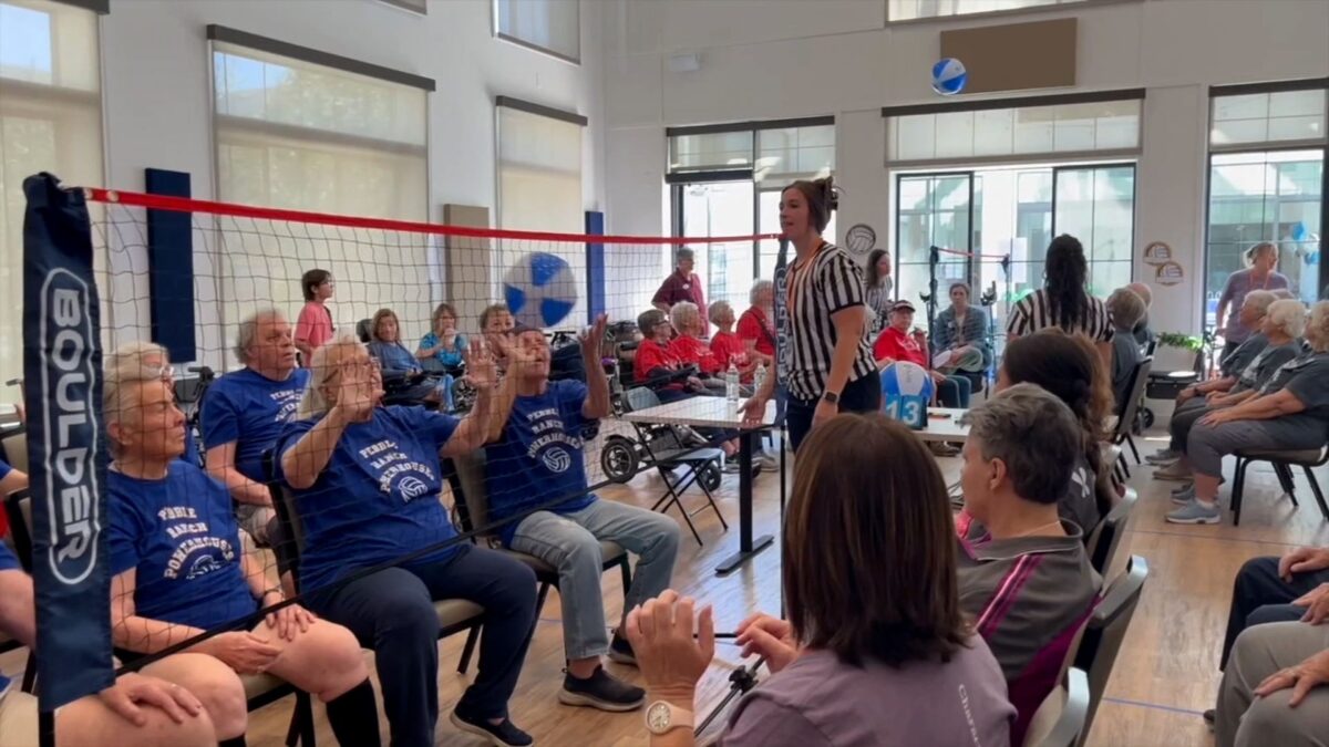 Pebble Ranch Senior Living hosted its first annual volleyball tournament Wednesday