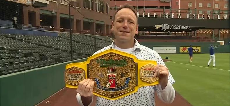 The legend met with fans and competed in a Cinco de Mayo-themed taco-eating contest during an OKC Comets game at the Chickasaw Bricktown Ballpark.