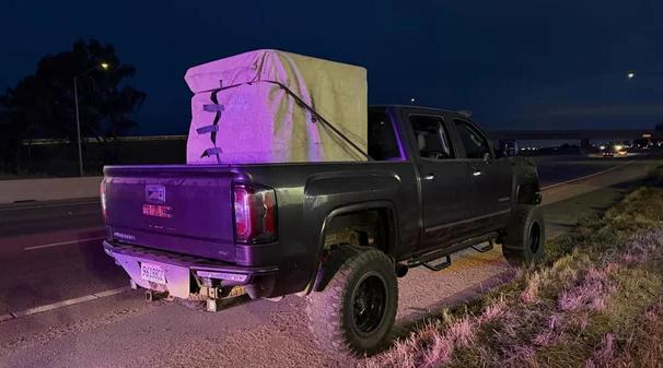 Pickup truck and fuel tank seized near Soledad on May 24