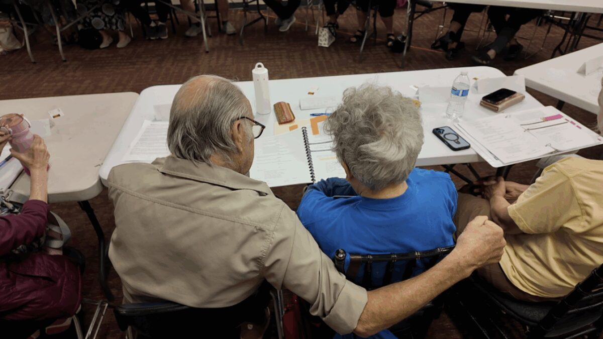 Many parents and grandparents are used to being in the audience to cheer their loved ones on