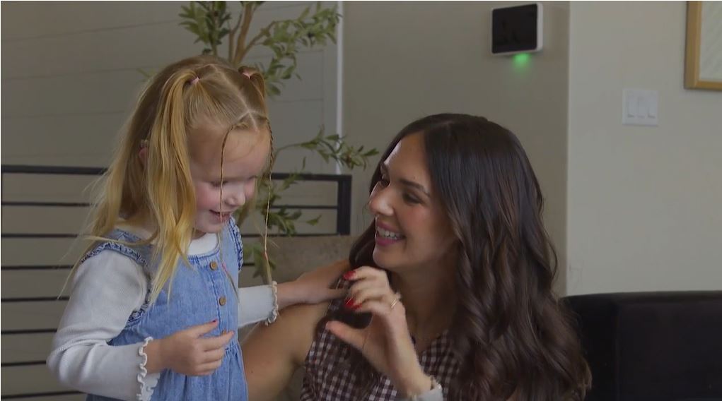 Four-year-old Stella Chugg was born with progressive hearing loss