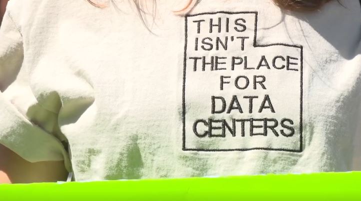 Protesters confront Box Elder County commissioners who approved Stratos Project data center