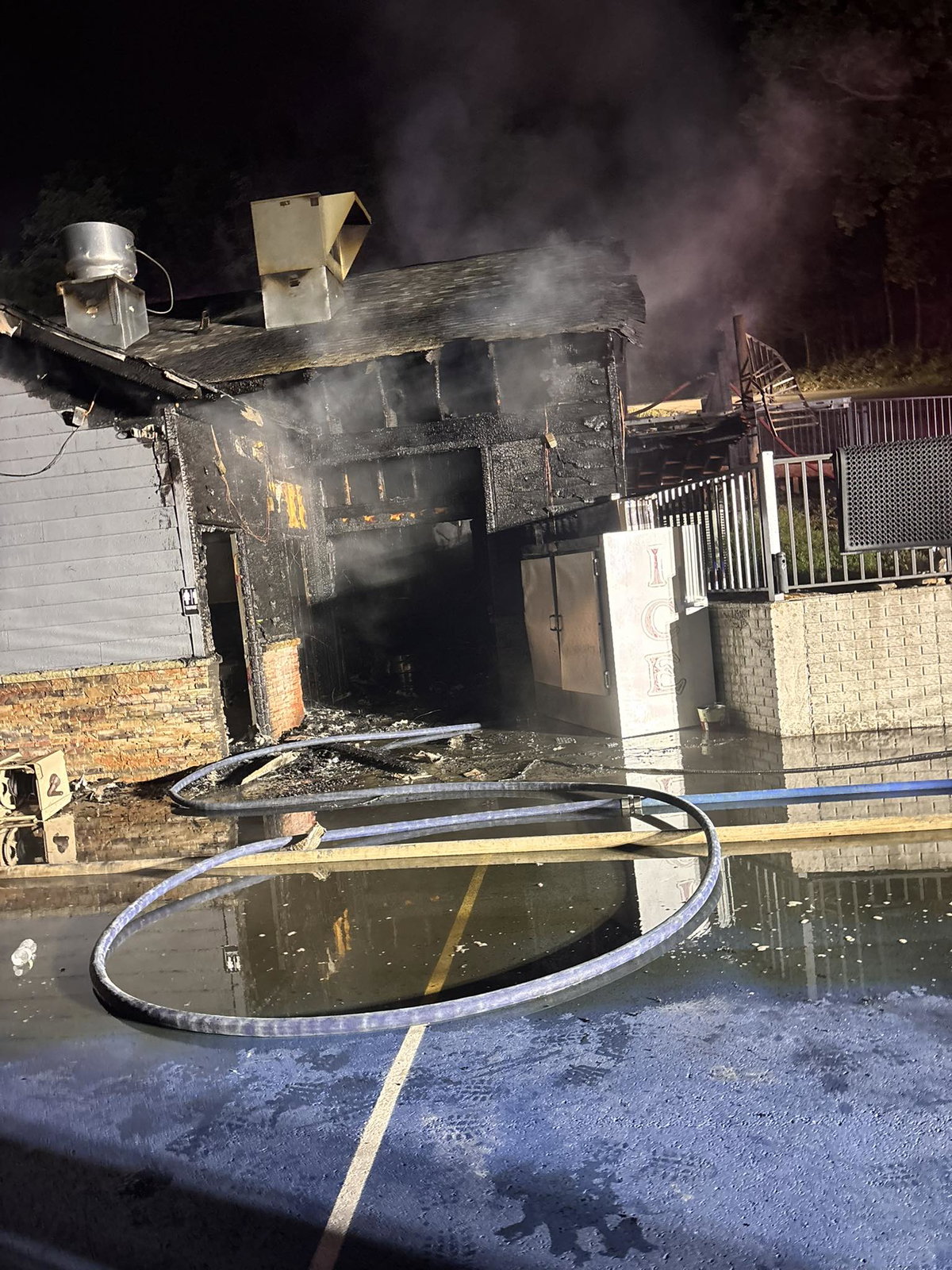 Lake-area restaurant catches fire