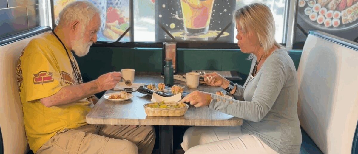 Veteran Oscar Bird's life has changed through weekly lunches with volunteer Marian Andeweg.