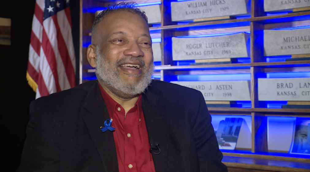 Roger Lutcher Jr. attended the service to honor his father