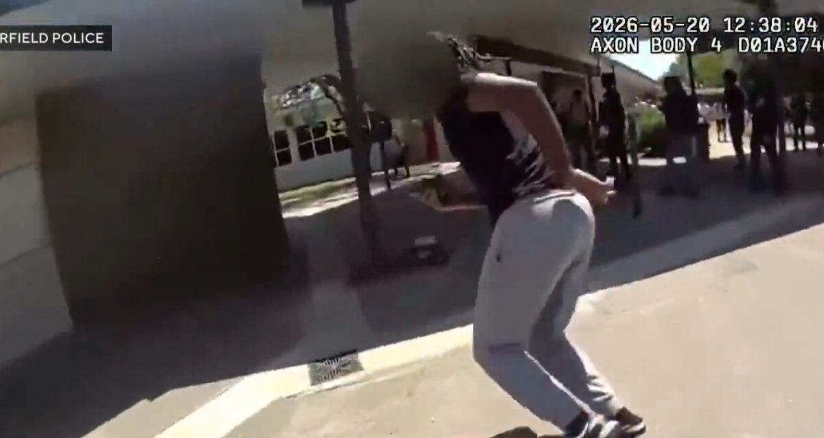 The Fairfield Police Department released body camera footage of officers breaking up a fight and arresting two students at Fairfield High School on May 20 as a video of the incident circulated on social media.