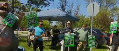 More than 100 workers at Brookfield Zoo Chicago went on strike on Monday