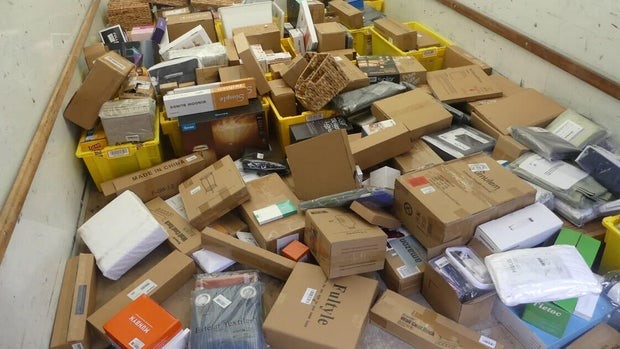 An Amazon employee is accused of stealing hundreds of items