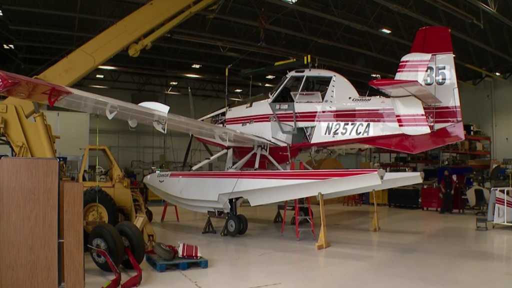 At a hangar in St. Paul