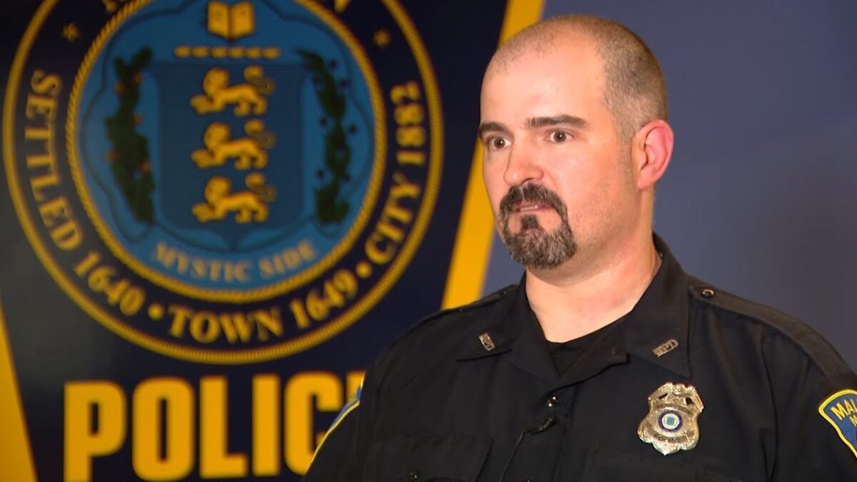 Officer George Lopez is being revered as a hero after he helped revive a teenager who collapsed on a football field on April 21.