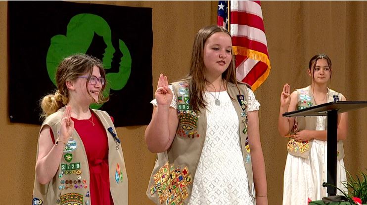 A.C. Reynolds High School freshman Chloe Button created emergency communication packs for the Fairview Fire Department and nearby churches to help communities stay connected during future disasters.